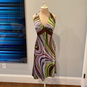 Swirl print dress